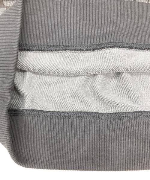 COACH（コーチ）COACH (コーチ) ミックスドメディアスウェットシャツ グレー サイズ:Lの古着・服飾アイテム