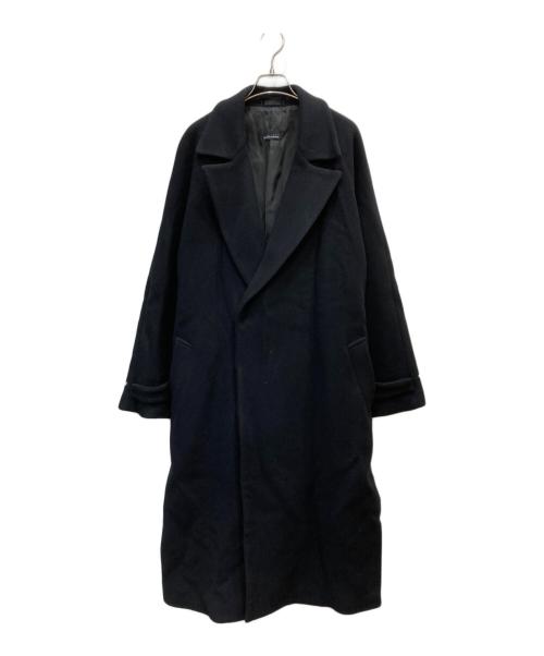 MAISON SPECIAL（メゾンスペシャル）MAISON SPECIAL (メゾンスペシャル) SUPER160Sピュアウールダブルクロスメルトンプライムオーバーダブルコート ブラック サイズ:2の古着・服飾アイテム