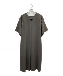 STYLE DELI（スタイルデリ）の古着「ラグジュアリーフレアスリーブワンピース」｜ブラウン