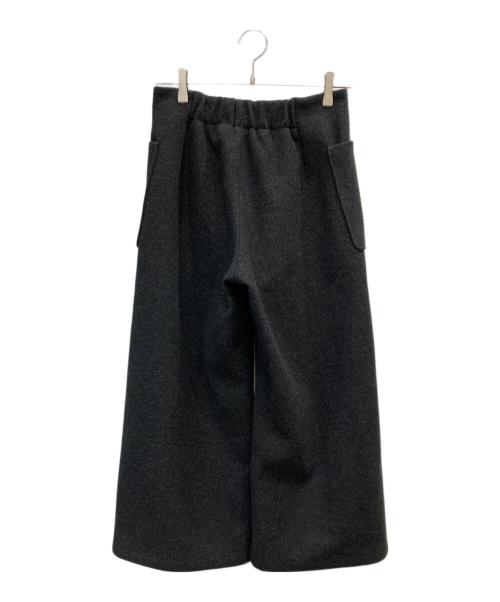 URBAN RESEARCH DOORS（アーバンリサーチドアーズ）URBAN RESEARCH DOORS (アーバンリサーチドアーズ) カットメルトンワイドパンツ ブラック サイズ:Mの古着・服飾アイテム