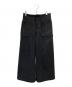 URBAN RESEARCH DOORS（アーバンリサーチドアーズ）の古着「カットメルトンワイドパンツ」｜ブラック