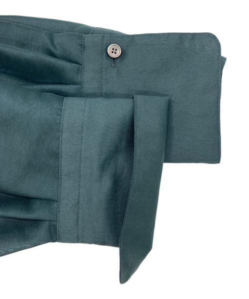 BEAUTY&YOUTH（ビューティーアンドユース）BEAUTY&YOUTH (ビューティーアンドユース) ポリエステルオーガンジー シャツ グリーン サイズ:表記なしの古着・服飾アイテム