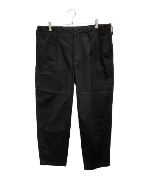 Y's for men（ワイズフォーメン）Y's for men (ワイズフォーメン) ONE-TUCK PANTS WITH PIECE NAME ブラック サイズ:2の古着・服飾アイテム