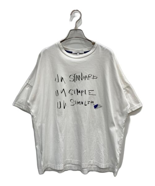 UN3D.（アンスリード）UN3D. (アンスリード) プリントTシャツ ホワイト サイズ:Fの古着・服飾アイテム