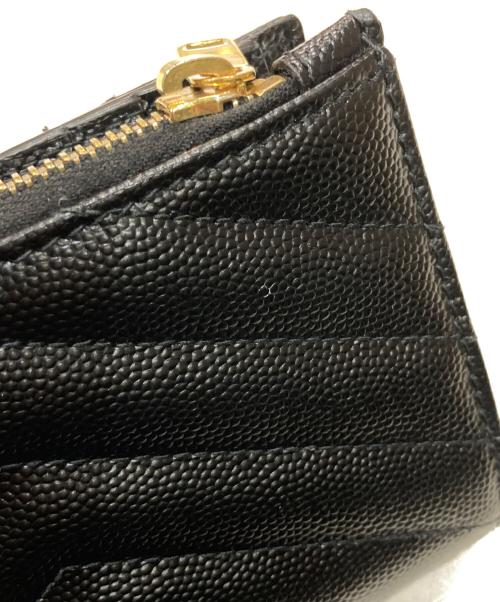 Yves Saint Laurent（イヴサンローラン）Yves Saint Laurent (イヴサンローラン) 2つ折り財布 ブラックの古着・服飾アイテム