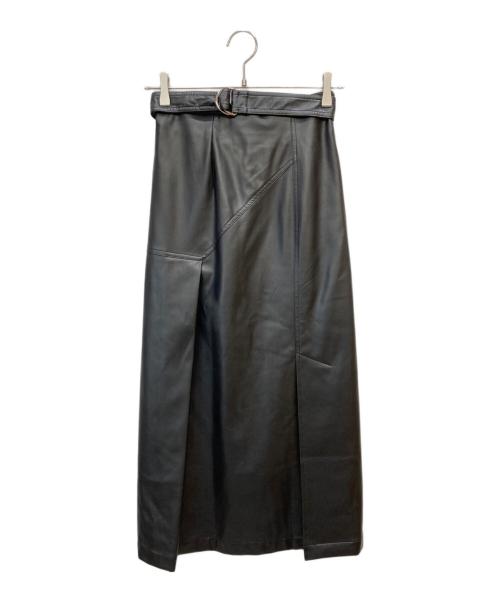 PUBLIC TOKYO（パブリックトウキョウ）PUBLIC TOKYO (パブリックトウキョウ) エコレザータイトスカート ブラック サイズ:FREEの古着・服飾アイテム