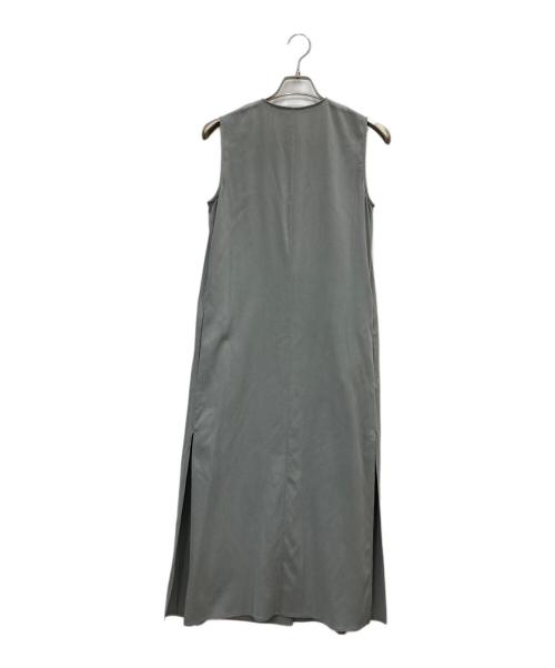 theory luxe（セオリーリュクス）theory luxe (セオリーリュクス) Vネックサイドスリットロングジレ ライトグレー サイズ:38の古着・服飾アイテム