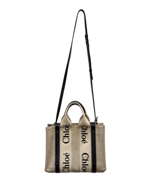 Chloe（クロエ）Chloe (クロエ) Woodyスモールトートバッグ ベージュ サイズ:表記なしの古着・服飾アイテム