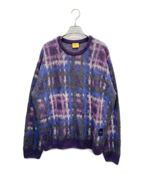 Dime（ダイム）Dime (ダイム) モヘア混ニット ブルー サイズ:Lの古着・服飾アイテム