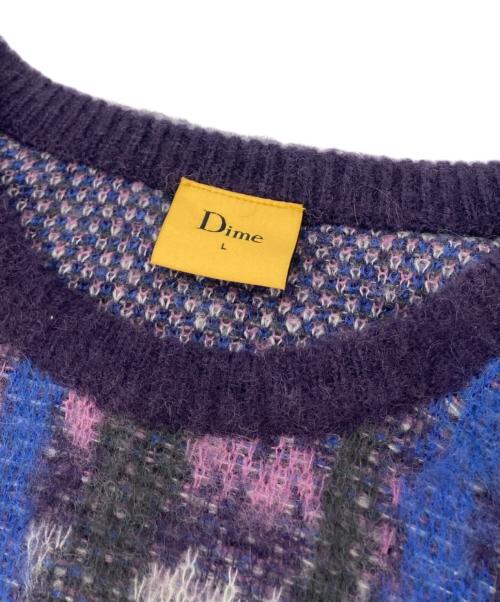 Dime（ダイム）Dime (ダイム) モヘア混ニット ブルー サイズ:Lの古着・服飾アイテム
