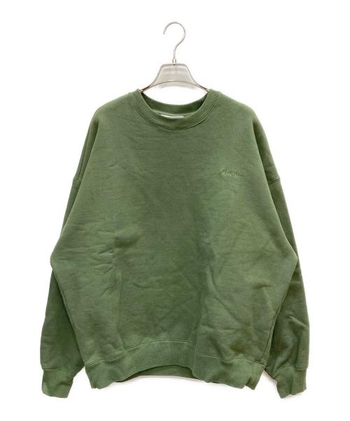 SOFTHYPHEN（ソフトハイフン）SOFTHYPHEN (ソフトハイフン) SOHY CREW NECK SWEAT オリーブ サイズ:04の古着・服飾アイテム