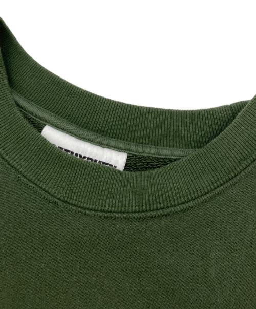 SOFTHYPHEN（ソフトハイフン）SOFTHYPHEN (ソフトハイフン) SOHY CREW NECK SWEAT オリーブ サイズ:04の古着・服飾アイテム