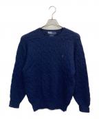 POLO RALPH LAURENポロ・ラルフローレン）の古着「ケーブルニット」｜ネイビー