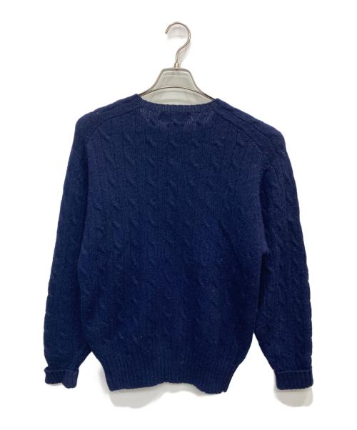 POLO RALPH LAUREN（ポロ・ラルフローレン）POLO RALPH LAUREN (ポロ・ラルフローレン) ケーブルニット ネイビー サイズ:Mの古着・服飾アイテム