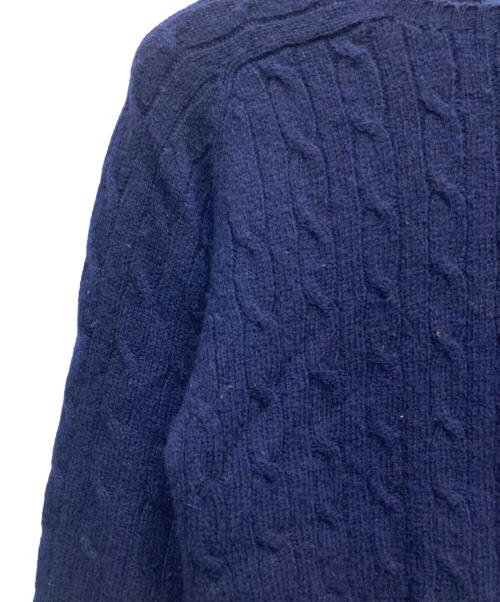 POLO RALPH LAUREN（ポロ・ラルフローレン）POLO RALPH LAUREN (ポロ・ラルフローレン) ケーブルニット ネイビー サイズ:Mの古着・服飾アイテム