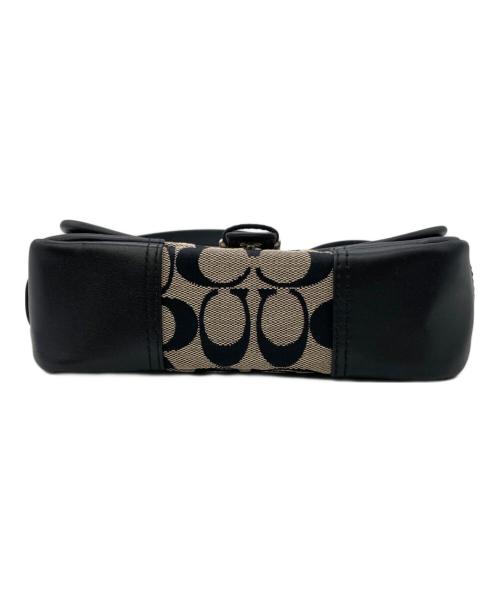 COACH（コーチ）COACH (コーチ) HADLEY SIGNATURE FIELD BAG ベージュ×ブラック サイズ:表記なしの古着・服飾アイテム