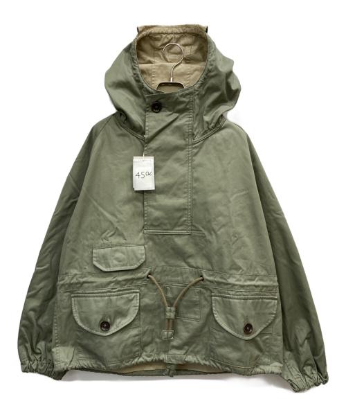 45R（フォーティファイブ・アール）45R (フォーティファイブ・アール) 高密度ギャバの908フーディ カーキ サイズ:2 未使用品の古着・服飾アイテム