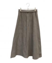 ESTNATION（エストネーション）の古着「リバーフレアスカート」｜ライトグレー