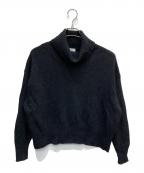 UNITED ARROWSユナイテッドアローズ）の古着「カシミヤ混ウールタートルネックニット」｜ブラック