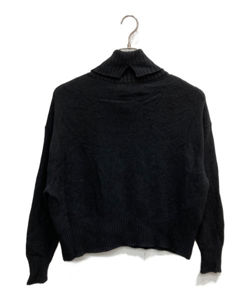 UNITED ARROWS（ユナイテッドアローズ）UNITED ARROWS (ユナイテッドアローズ) カシミヤ混ウールタートルネックニット ブラック サイズ:FREEの古着・服飾アイテム