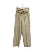 Eaphiエフィ）の古着「asymmetry wrap belt pants」｜ベージュ