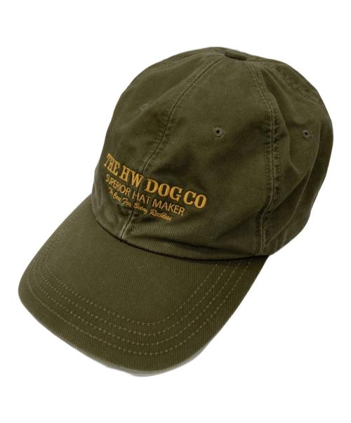 THE H.W.DOG&CO（ザエイチダブリュードッグアンドコー）THE H.W.DOG&CO (ザ エイチダブリュウ ドッグアンドコー) BIO PROCESSED SHALLOW CAP カーキ サイズ:表記なしの古着・服飾アイテム