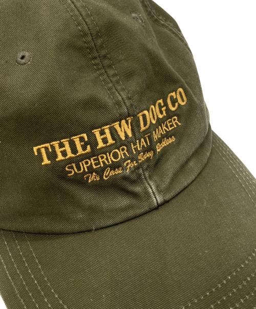 THE H.W.DOG&CO（ザエイチダブリュードッグアンドコー）THE H.W.DOG&CO (ザ エイチダブリュウ ドッグアンドコー) BIO PROCESSED SHALLOW CAP カーキ サイズ:表記なしの古着・服飾アイテム