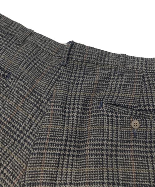 POLO RALPH LAUREN（ポロ・ラルフローレン）POLO RALPH LAUREN (ポロ・ラルフローレン) ウールチェックパンツ グレー×ブラック サイズ:W36の古着・服飾アイテム