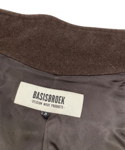 BASISBROEK（バージスブルック）BASISBROEK (バージスブルック) ステンカラーコート ブラウン サイズ:3の古着・服飾アイテム