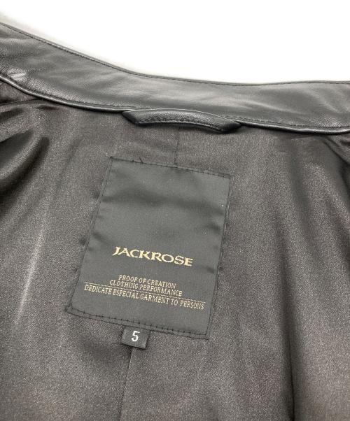 JACKROSE（ジャックローズ）JACKROSE (ジャックローズ) シングルライダースジャケット ブラック サイズ:5の古着・服飾アイテム