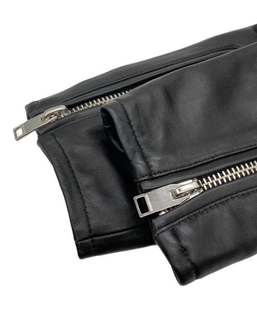 JACKROSE（ジャックローズ）JACKROSE (ジャックローズ) シングルライダースジャケット ブラック サイズ:5の古着・服飾アイテム