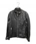 JACKROSE（ジャックローズ）の古着「シングルライダースジャケット」｜ブラック
