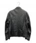 JACKROSE (ジャックローズ) シングルライダースジャケット ブラック サイズ:5：9000円