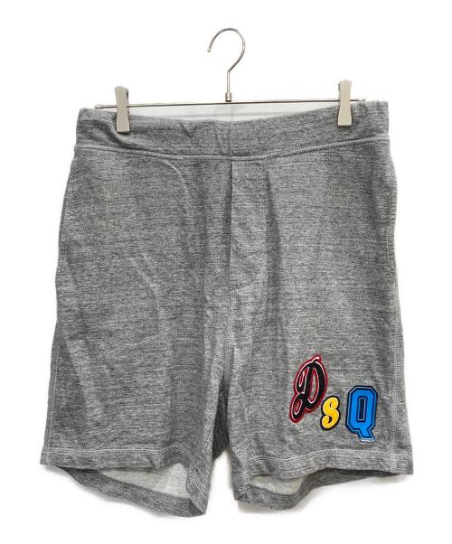 DSQUARED2（ディースクエアード）DSQUARED2 (ディースクエアード) スウェットハーフパンツ グレー サイズ:Mの古着・服飾アイテム