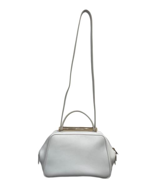 Valextra（ヴァレクストラ）Valextra (ヴァレクストラ) FLUTE ライトグレー サイズ:ミディアムの古着・服飾アイテム