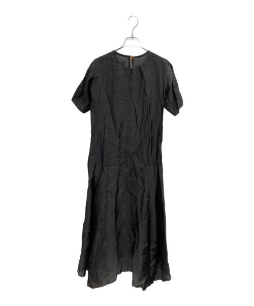 Y's（ワイズ）Y's (ワイズ) レーヨン半袖ワンピース ブラック サイズ:3の古着・服飾アイテム