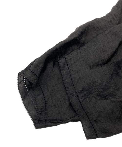 Y's（ワイズ）Y's (ワイズ) レーヨン半袖ワンピース ブラック サイズ:3の古着・服飾アイテム