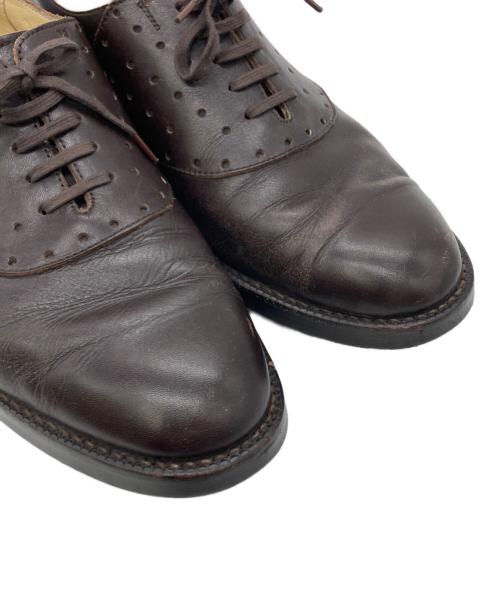 COMME des GARCONS HOMME（コムデギャルソン オム）COMME des GARCONS HOMME (コムデギャルソン オム) パンチングデザインドレスシューズ ブラウン サイズ:24の古着・服飾アイテム