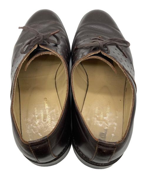 COMME des GARCONS HOMME（コムデギャルソン オム）COMME des GARCONS HOMME (コムデギャルソン オム) パンチングデザインドレスシューズ ブラウン サイズ:24の古着・服飾アイテム