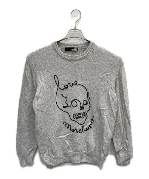LOVE MOSCHINO（ラブモスキーノ）LOVE MOSCHINO (ラブモスキーノ) ニット グレー サイズ:FREEの古着・服飾アイテム