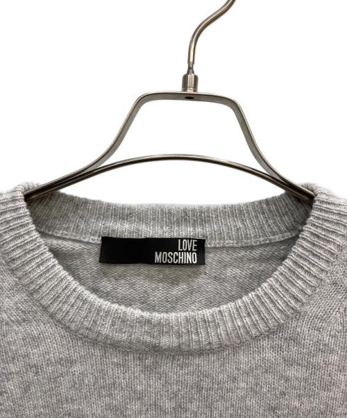 LOVE MOSCHINO（ラブモスキーノ）LOVE MOSCHINO (ラブモスキーノ) ニット グレー サイズ:FREEの古着・服飾アイテム