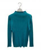 PLEATS PLEASEプリーツプリーズ）の古着「プリーツカットソー」｜グリーン