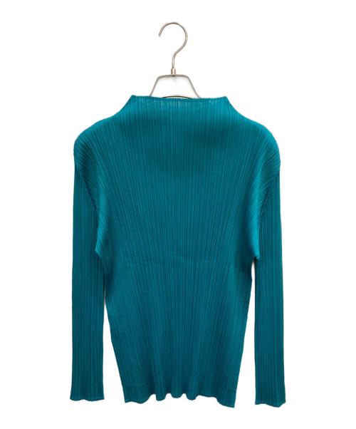 PLEATS PLEASE（プリーツプリーズ）PLEATS PLEASE (プリーツプリーズ) プリーツカットソー グリーン サイズ:3の古着・服飾アイテム