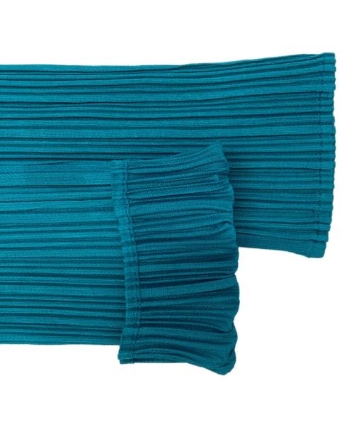 PLEATS PLEASE（プリーツプリーズ）PLEATS PLEASE (プリーツプリーズ) プリーツカットソー グリーン サイズ:3の古着・服飾アイテム