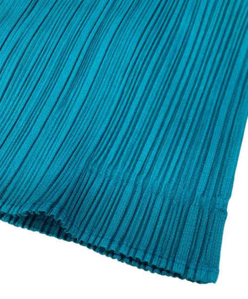 PLEATS PLEASE（プリーツプリーズ）PLEATS PLEASE (プリーツプリーズ) プリーツカットソー グリーン サイズ:3の古着・服飾アイテム