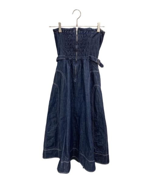 CASA FLINE（カーサフライン）CASA FLINE (カーサフライン) フロントホックデニムワンピース インディゴ サイズ:Fの古着・服飾アイテム