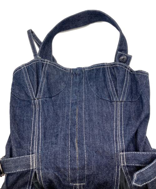 CASA FLINE（カーサフライン）CASA FLINE (カーサフライン) フロントホックデニムワンピース インディゴ サイズ:Fの古着・服飾アイテム