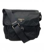 PRADAプラダ）の古着「ナイロンショルダーバッグ」｜ブラック