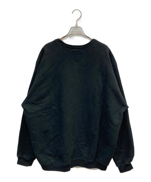 Stripes For Creative（ストライプ フォー クリエイティブ）Stripes For Creative (ストライプ フォー クリエイティブ) ラグランスウェット ブラック サイズ:XLの古着・服飾アイテム