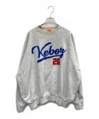 KEBOZ×FROCLUBケボズ×フロクラブ）の古着「ロゴスウェット」｜グレー